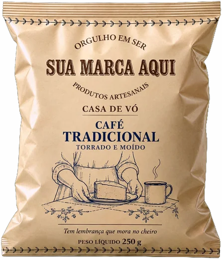 Almofada 250 g com Sua marca aqui no lugar do nome
