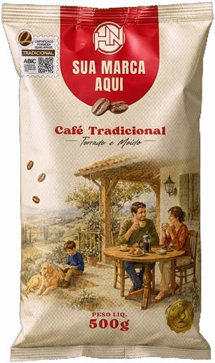 Almofada 500 g com Sua marca aqui no lugar do nome